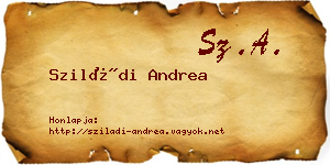 Sziládi Andrea névjegykártya